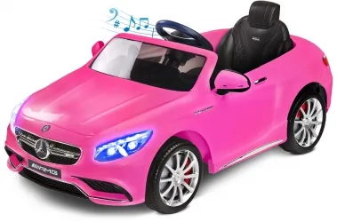 Samochód auto na akumulator Caretero Toyz Mercedes-Benz S63 AMG akumulatorowiec + pilot zdalnego sterowania - różowy