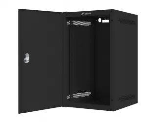 Szafa instalacyjna RACK wisząca 10'' 9U 280x310 drzwi metalowe Lanberg - czarna