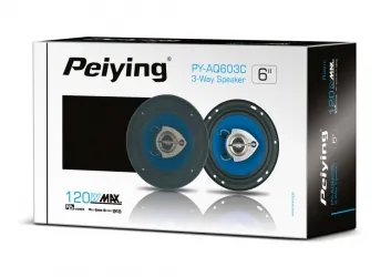 Głośniki samochodowe Peiying 6" 120W 4 Ohm z maskownicami komplet