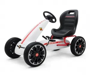 Gokart na pedały Milly Mally Abarth biały