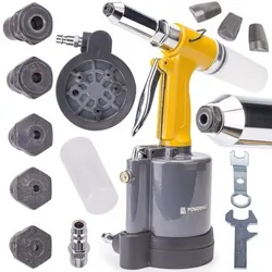 Nitownica pneumatyczna 2,4 - 6,4 mm Powermat PM-NP-1400T
