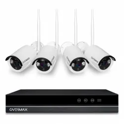Zestaw do monitoringu OVERMAX CAMSPOT NVR 4.0 rejestrator + 4x zewnętrzna kamera IP WiFi