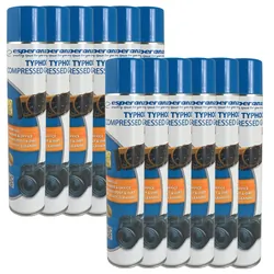 Sprężone powietrze gaz Esperanza XXL 750 ml zestaw 12 szt