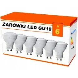 Zestaw 6x żarówka LED GU10 7W AC230V 6500K 635lm