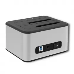 Stacja dokująca dysków Qoltec 2x HDD/SSD 2.5&quot;/3.5&quot; SATA USB 3.0 z funkcją klonowania