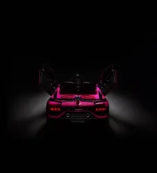 Samochód auto na akumulator Caretero Toyz Lamborghini Aventador SVJ akumulatorowiec + pilot zdalnego sterowania - różowy