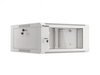 Szafa instalacyjna RACK V2 wisząca 19&#039;&#039; 4U 570x600 drzwi szklane Lanberg  - szara