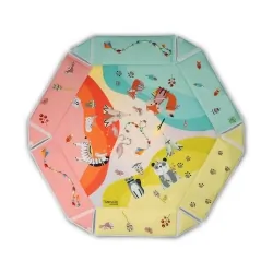 Duża mata edukacyjna Lionelo Jenny Multicolor 3w1 z funkcją kojca