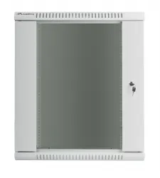 Szafa instalacyjna RACK wisząca 19'' 15U 600x600 drzwi szklane Lanberg - szara