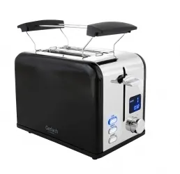 Toster z wyświetlaczem LCD na 2 kromki Gerlach GL 3221 czarny
