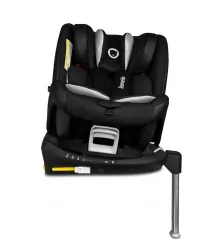 Fotelik samochodowy przód tył LIONELO BRAAM 0-36 KG ISOFIX + noga - kolor czarny