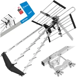 Antena kierunkowa zewnętrzna Cabletech do cyfrowej TV naziemnej HD DVB-T2 Filtr LTE