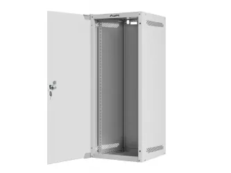 Szafa instalacyjna RACK wisząca 10'' 15U 280x310 drzwi szklane Lanberg (flat pack) - szara