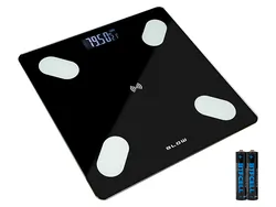 Analityczna waga łazienkowa 180kg BLOW Bluetooth 25 funkcji - czarna