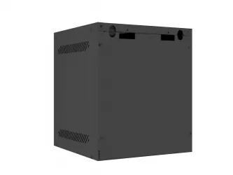 Szafa instalacyjna RACK wisząca 10'' 6U 280x310 drzwi szklane Lanberg (flat pack) - czarna