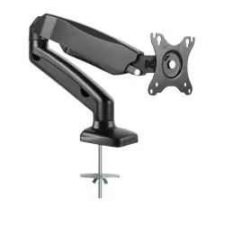 Uchwyt biurkowy do jednego monitora LED/LCD 13-27" regulacja nachylenia, zarządzanie kablami