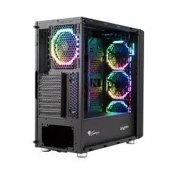 Obudowa GENESIS IRID 400 RGB MIDI TOWER z oknem bez PSU WENTYLATORY LED RGB + pilot