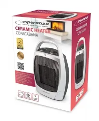 Termowentylator ceramiczny Esperanza COPACABANA farelka z termostatem  750W/1500W regulacji nawiewu