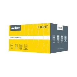 Lampki ozdobne choinkowe kurtyna świetlna LED zimny biały 650 szt 10m