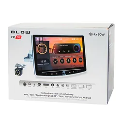 Radio samochodowe BLOW CP01 1DIN 10" Android/WiFi/GPS/CarPlay obrotowe
