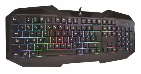 REBELTEC PATROL klawiatura dla graczy z podświetleniem RGB + mata + mysz + głośniki LED Baila