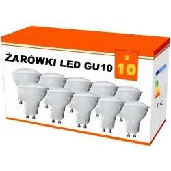 Zestaw 10x żarówka LED GU10 7W AC230V 6500K 635lm