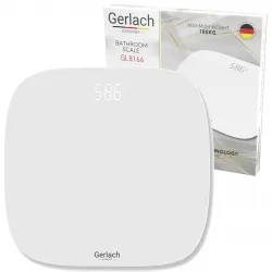 Elektroniczna waga  łazienkowa LED Gerlach GL 8166 do 180 kg biała