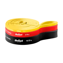 Zestaw gum do ćwiczeń lateksowy - Power Band PLs-1, 3 gumy lateksowe 4-32 kg REBEL ACTIVE