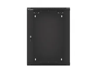 Szafa instalacyjna RACK wisząca 19'' 15U 570x450 drzwi szklane Lanberg  - czarna