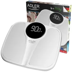 Elektroniczna waga łazienkowa Adler AD 8172 do 180 kg - biała
