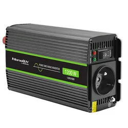 Przetwornica napięcia Qoltec Monolith 24V/230V 600W/1200W USB Czysty Sinus