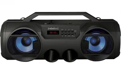 Głośnik bluetooth Rebeltec SoundBOX 440 LED FM USB SD AUX TWS z funkcją karaoke + pilot