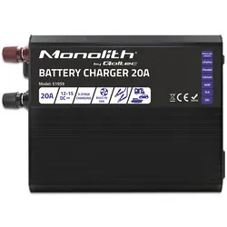 Inteligentna ładowarka do akumulatorów LiFePO4 AGM GEL SLA Qoltec Monolith 20A 12V