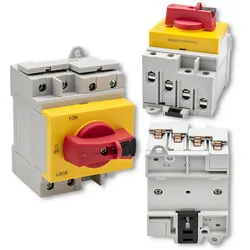 Rozłącznik izolacyjny DC z funkcją blokady na szynę DIN Qoltec wyłącznik główny 1200V 32A 8kV 4P