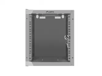 Szafa instalacyjna RACK wisząca 10&#039;&#039; 6U 280x310 drzwi szklane Lanberg (flat pack) - szara