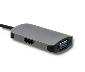 Adapter USB 3.1 C Qoltec HDMI VGA