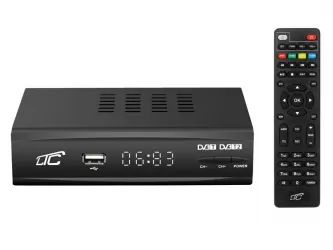 Tuner cyfrowy LTC DVB-T2 HEVC H.265 z programowalnym pilotem