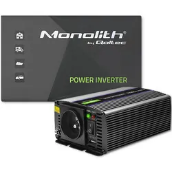 Przetwornica napięcia Qoltec Monolith 600 MS Wave 12V/230V 300W/600W USB