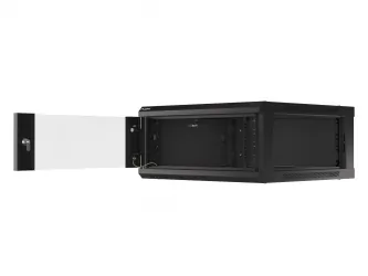 Szafa instalacyjna RACK V2 wisząca 19&#039;&#039; 4U 600x600 drzwi szklane Lanberg  - czarna