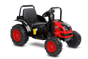 Traktor na akumulator z przyczepką Caretero Toyz Hector akumulatorowiec + pilot - czerwony