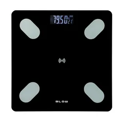 Analityczna waga łazienkowa 180kg BLOW Bluetooth 25 funkcji - czarna