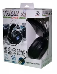 Słuchawki gamingowe nagłowne z mikrofonem REBELTEC THOR 7.1 USB