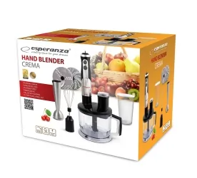 Blender ręczny Esperanza CREMA 800W zestaw akcesoriów