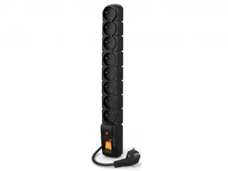 Listwa zasilająca ACAR S8 1.5m 8X 230V PL czarna