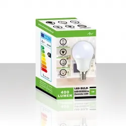Zestaw 10x  żarówek  LED E14 5W bańka kulka A45, AC230V,WW