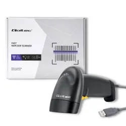 Laserowy czytnik kodów kreskowych 1D Qoltec USB