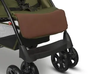 Wózek spacerowy LIONELO EMMA PLUS + tacka i uchwyt na kubek + torba - Forest Green limitowana edycja