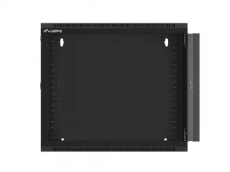 Szafa instalacyjna RACK wisząca 19'' 9U 570x600 drzwi szklane Lanberg  - czarna