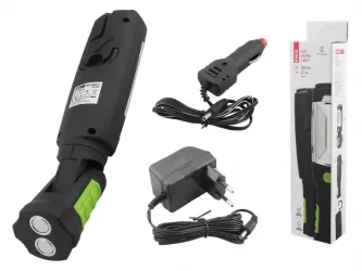 Lampa warsztatowa LTC 10+5 LED SMD akumulator 2x ładowarka 12V 230V