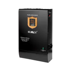 Naścienny zasilacz awaryjny KEMOT PROsinus-3500/48 przetwornica z funkcją ładowania 48V 230V 3500VA/2400W CZYSTY SINUS